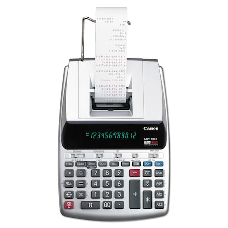 Canon MP11DX-2 Printing Calculator, Black/Red Print, 3.7 Lines/Sec 2198C001